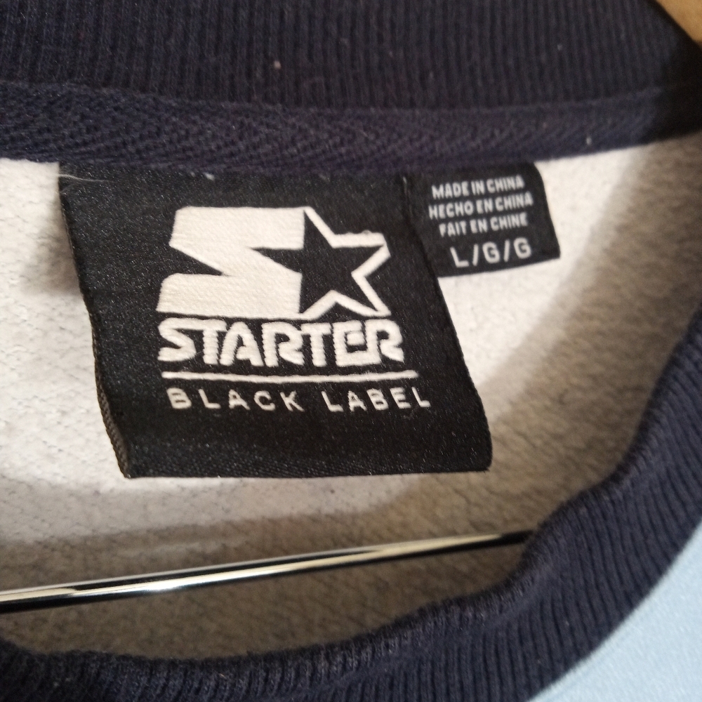 Starter Black Label City Players Blue and Black Sweatshirt - Picture 3 of 8